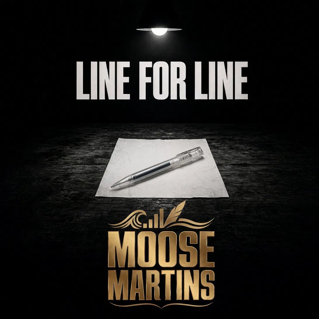 Line for Line single cover artwork by Moose Martins