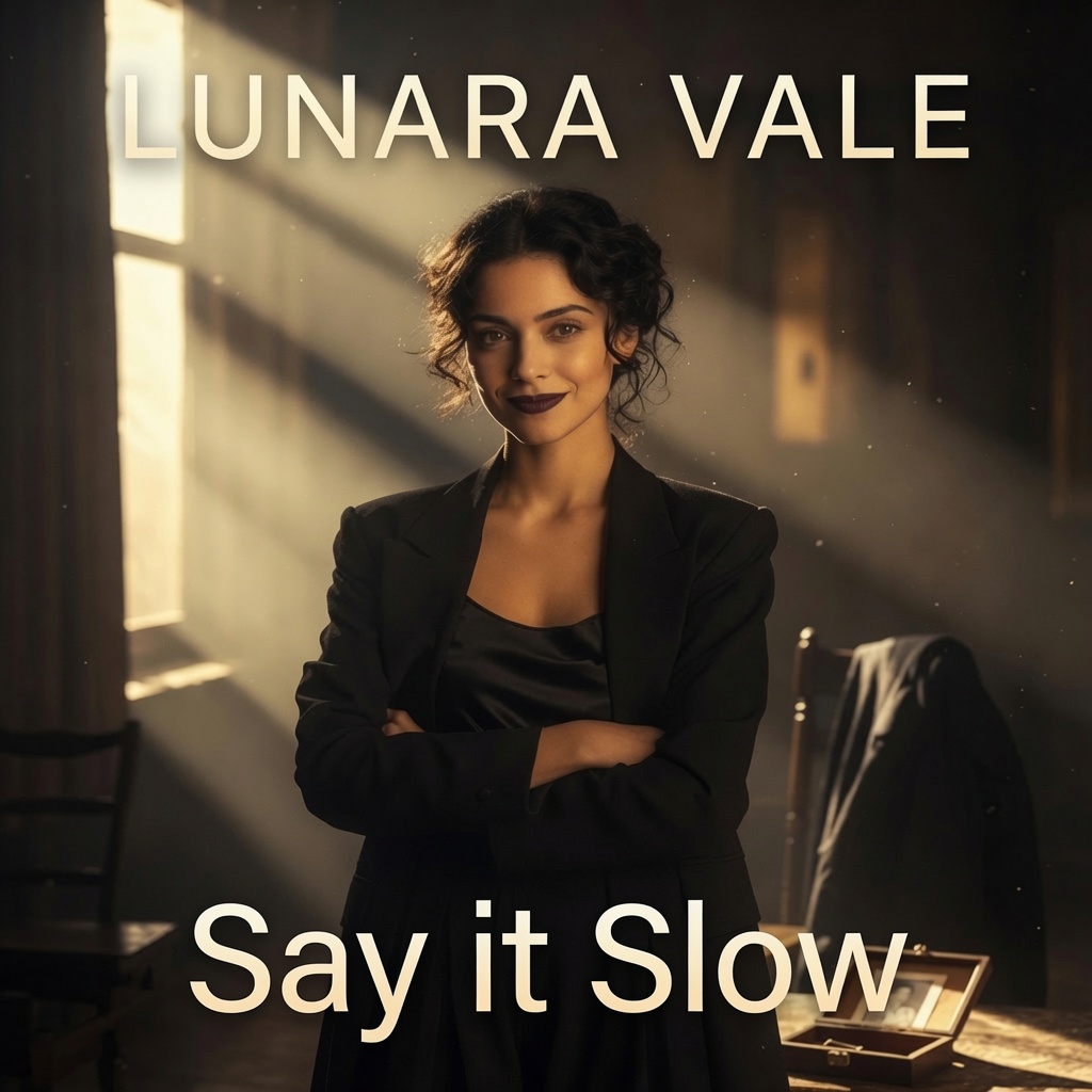 Say it Slow single cover artwork by Lunara Vale